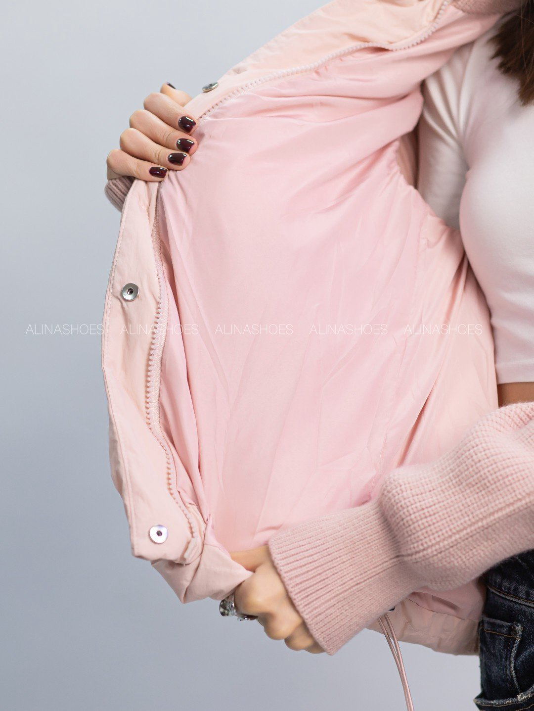 Демисезонная куртка alinashoes розовый купить,NaN