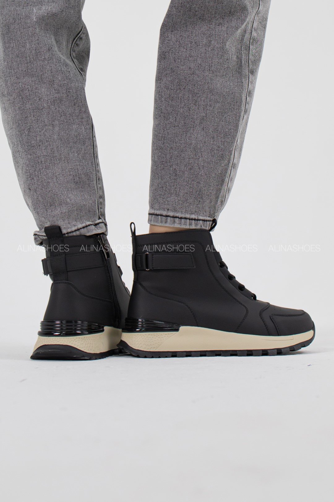 Ботинки alinashoes черный купить,NaN