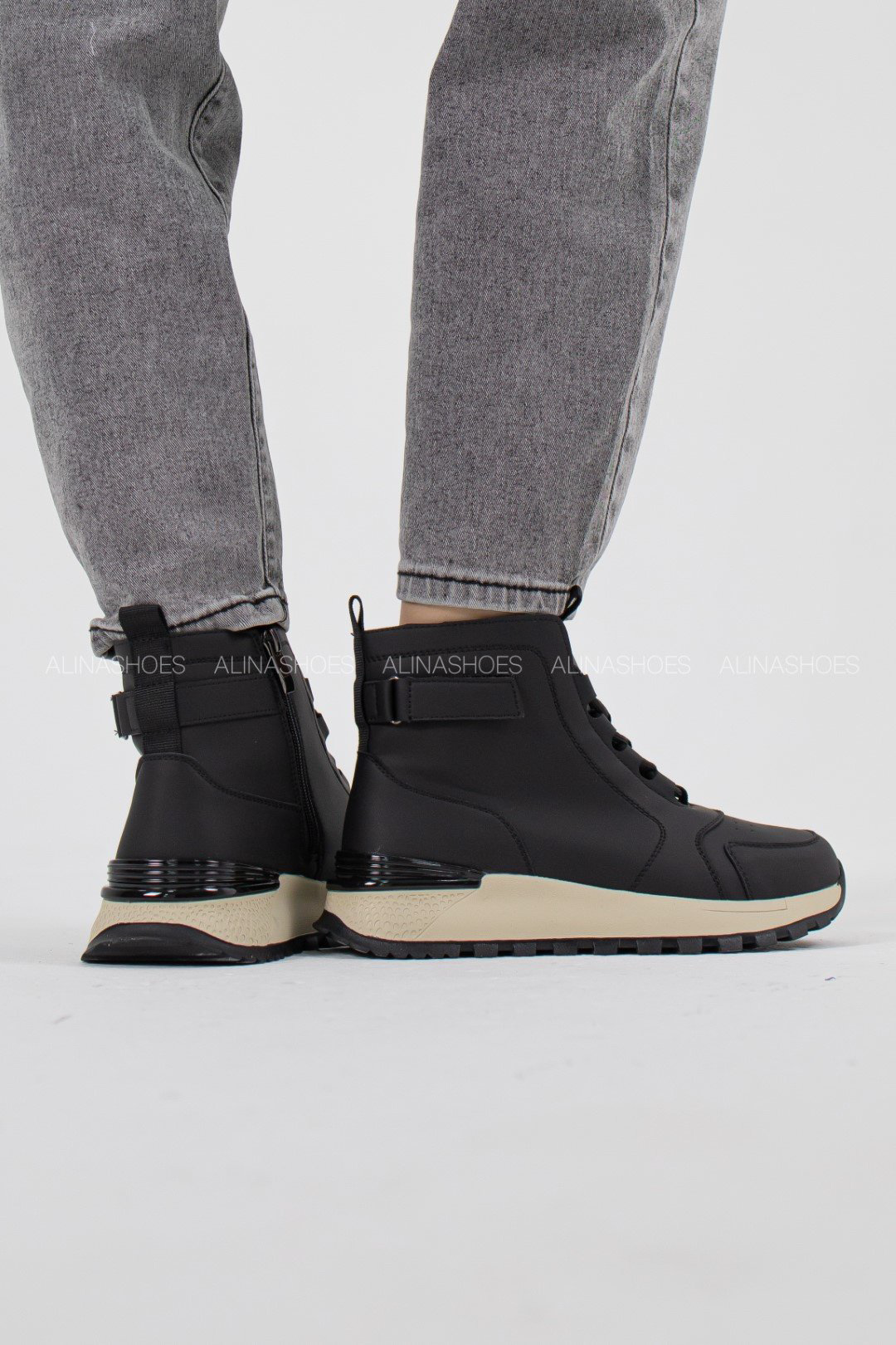 Ботинки alinashoes черный купить,NaN