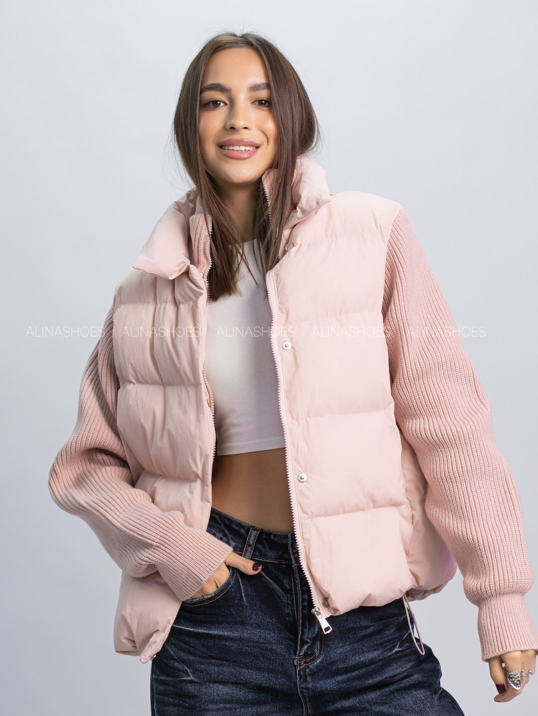 Демисезонная куртка alinashoes розовый купить,NaN