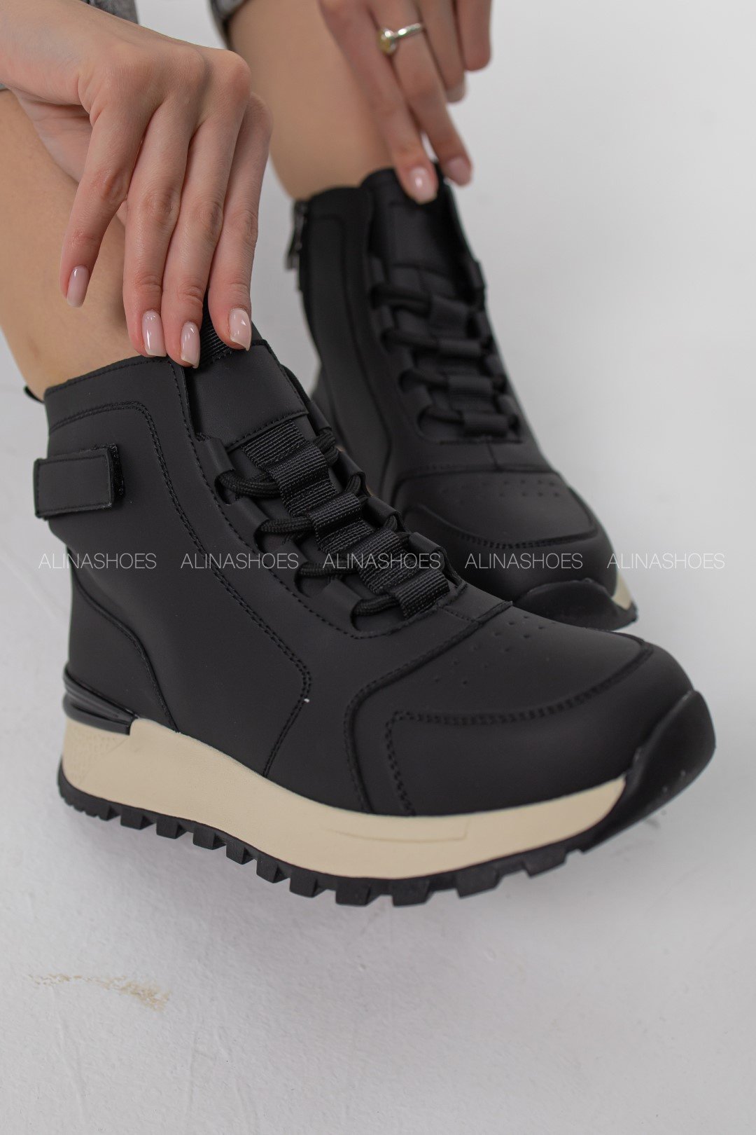 Ботинки alinashoes черный купить,NaN