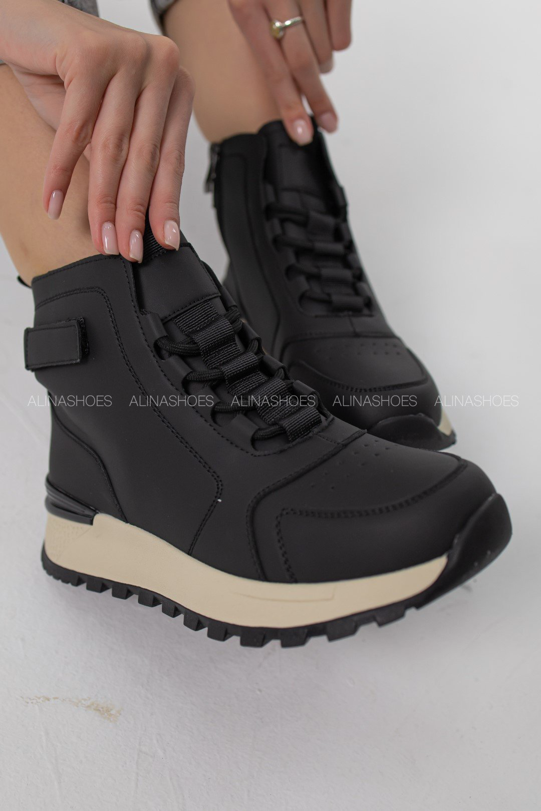 Ботинки alinashoes черный купить,NaN