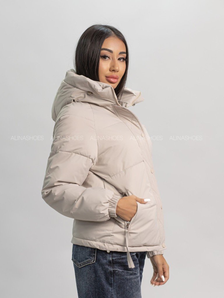 Демисезонная куртка alinashoes светло-бежевый купить,NaN