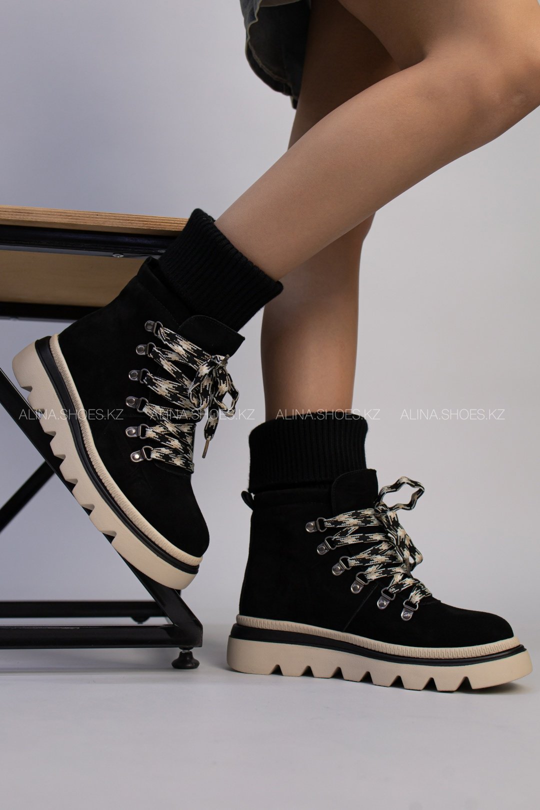 Ботинки alinashoes черный купить,NaN