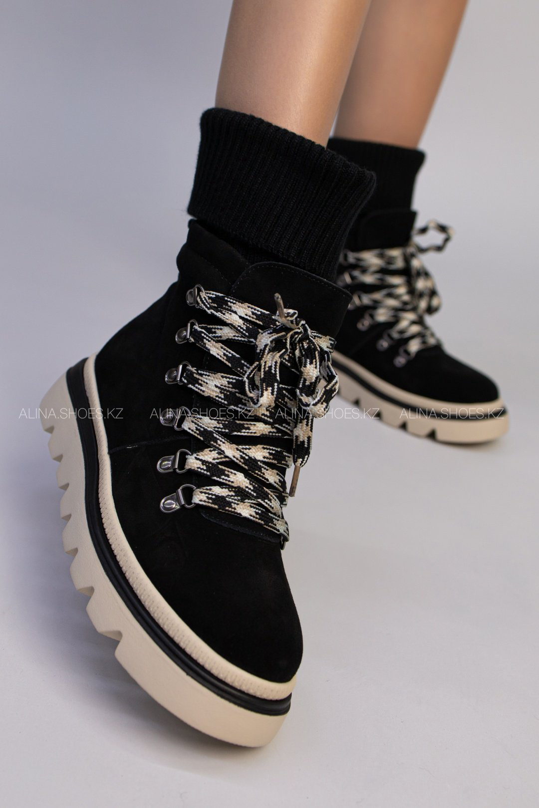 Ботинки alinashoes черный купить,NaN