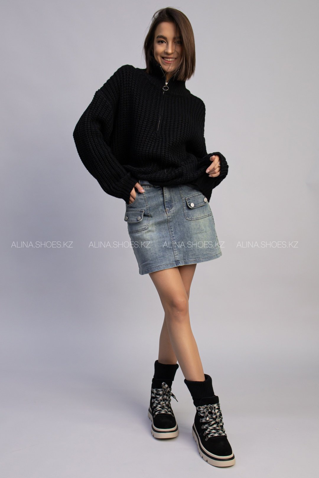 Ботинки alinashoes черный купить,NaN