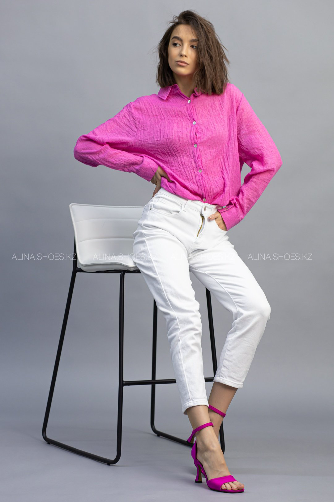 Рубашка alinashoes фуксия купить,NaN