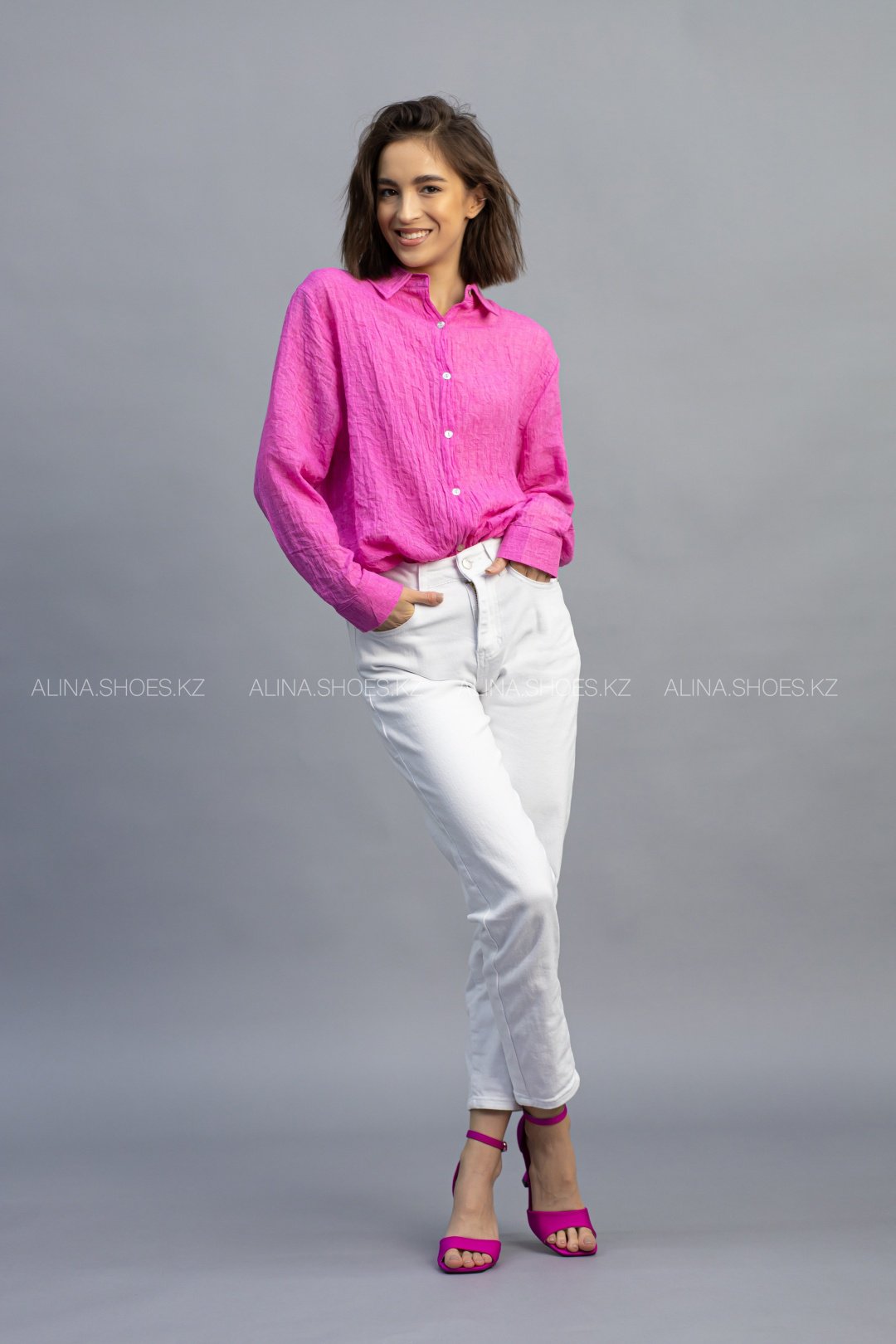 Рубашка alinashoes фуксия купить,NaN