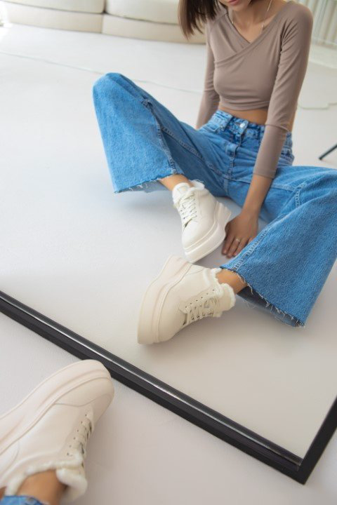 Кроссовки alinashoes бежевый купить,NaN