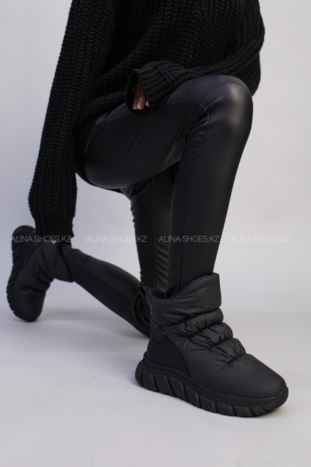Дутики alinashoes черный купить,NaN