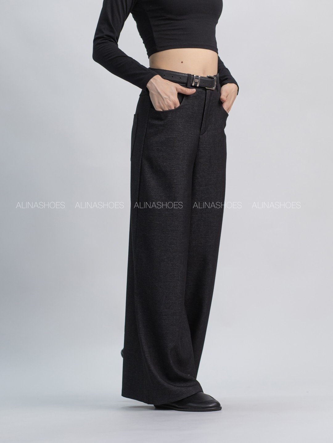 Повседневные брюки alinashoes черный купить,NaN