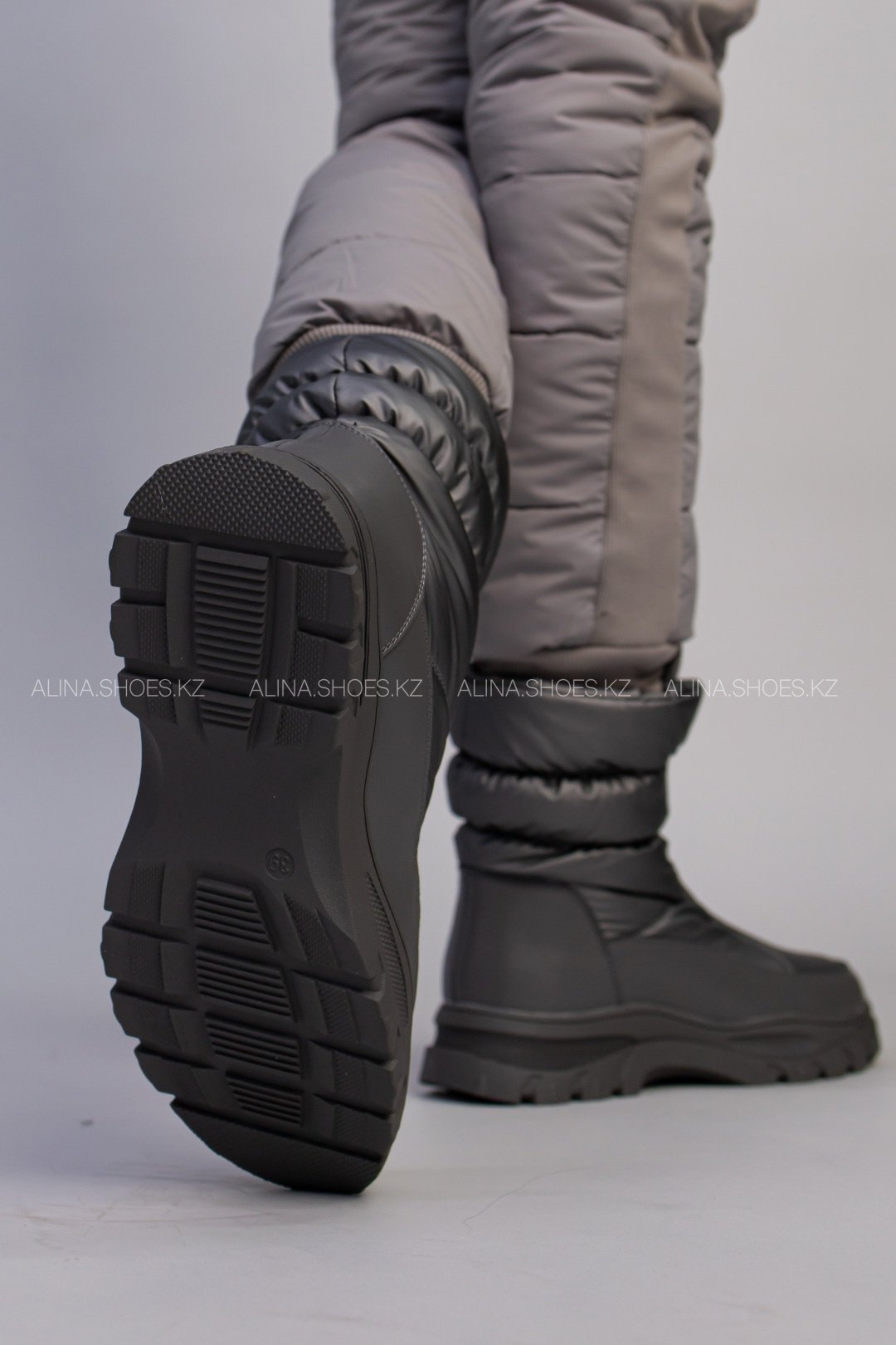 Дутики alinashoes серый купить,NaN