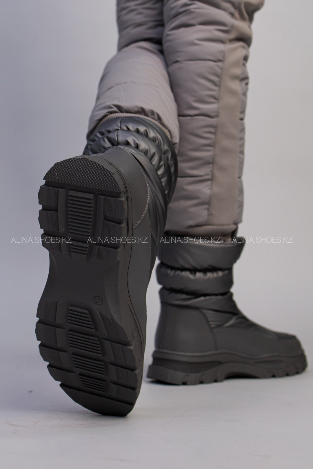 Дутики alinashoes серый купить,NaN