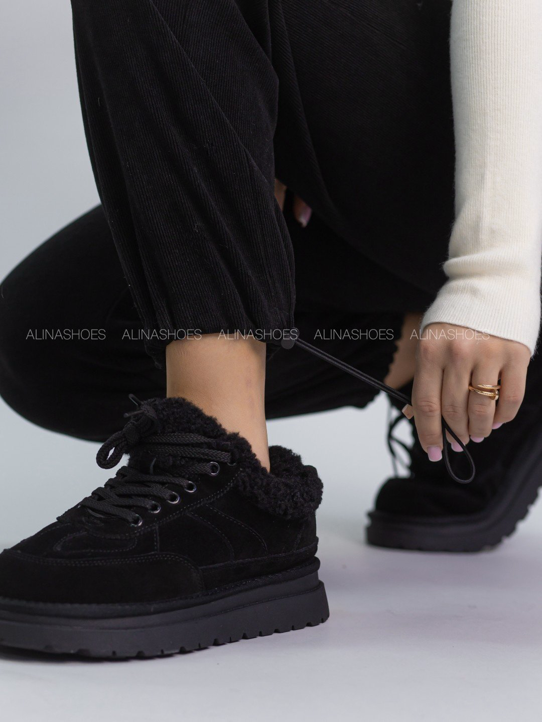 Повседневные брюки alinashoes черный купить,NaN