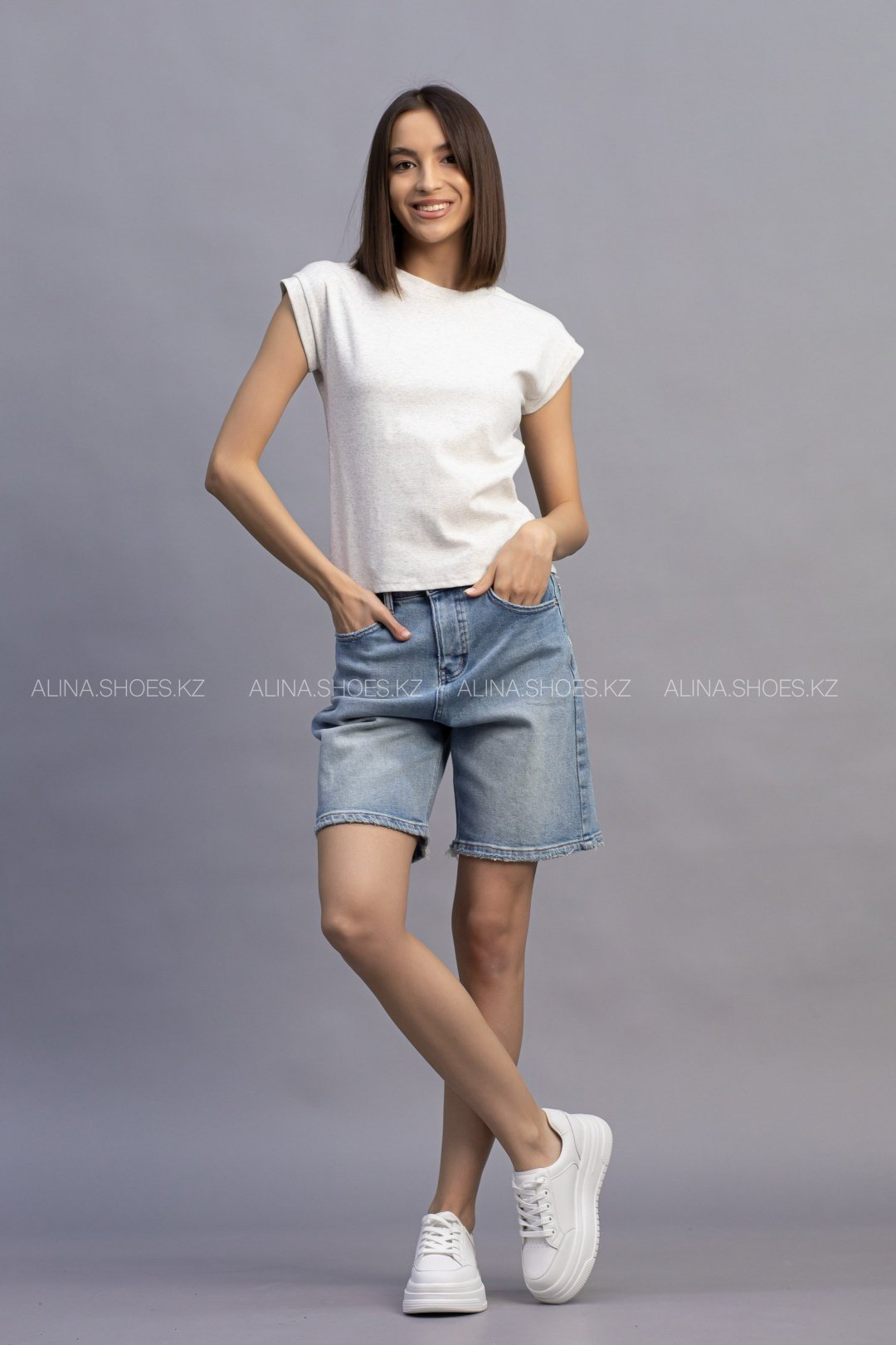 Футболка alinashoes без принта серая one size купить,NaN