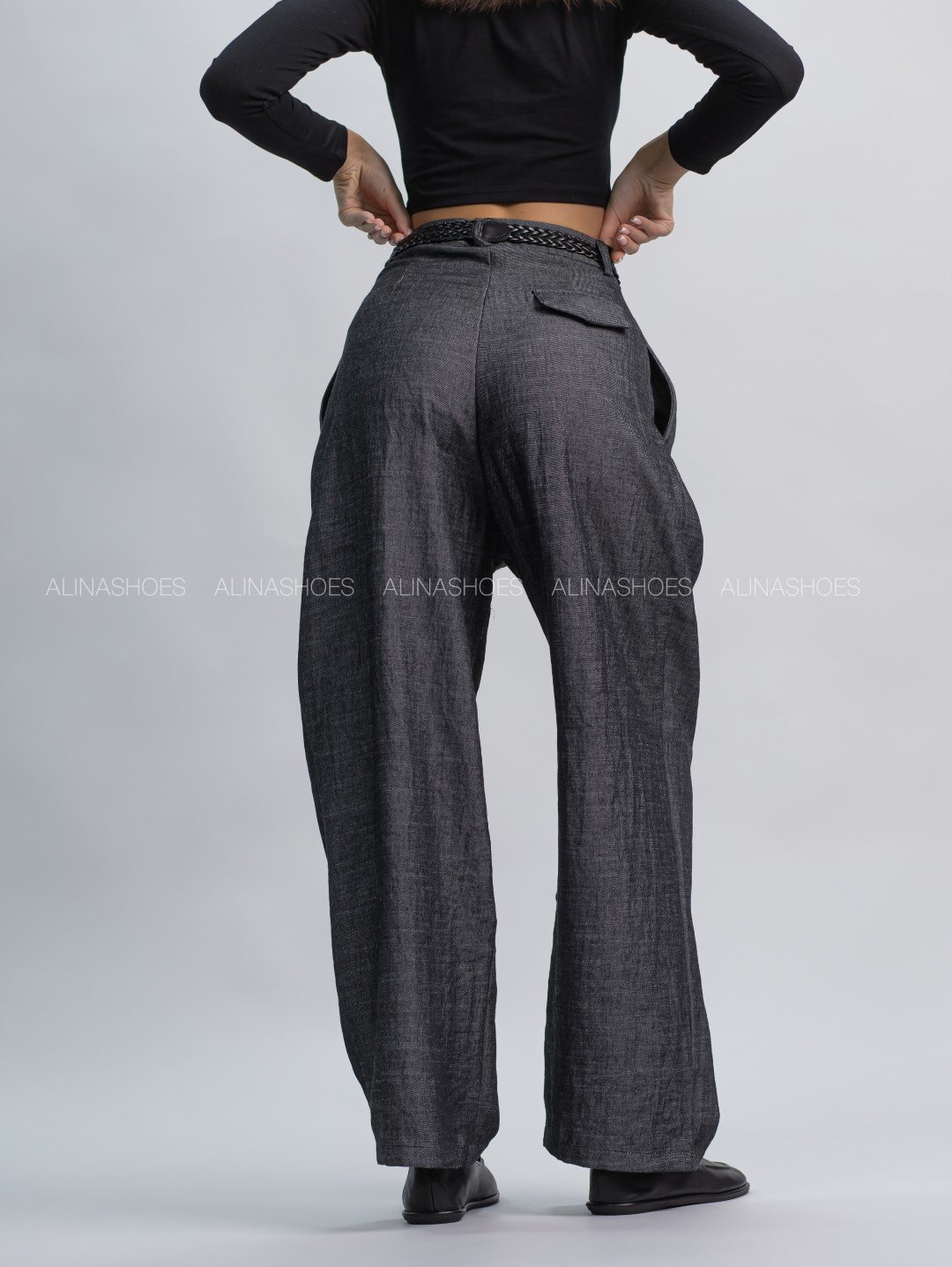Повседневные брюки alinashoes серый купить,NaN