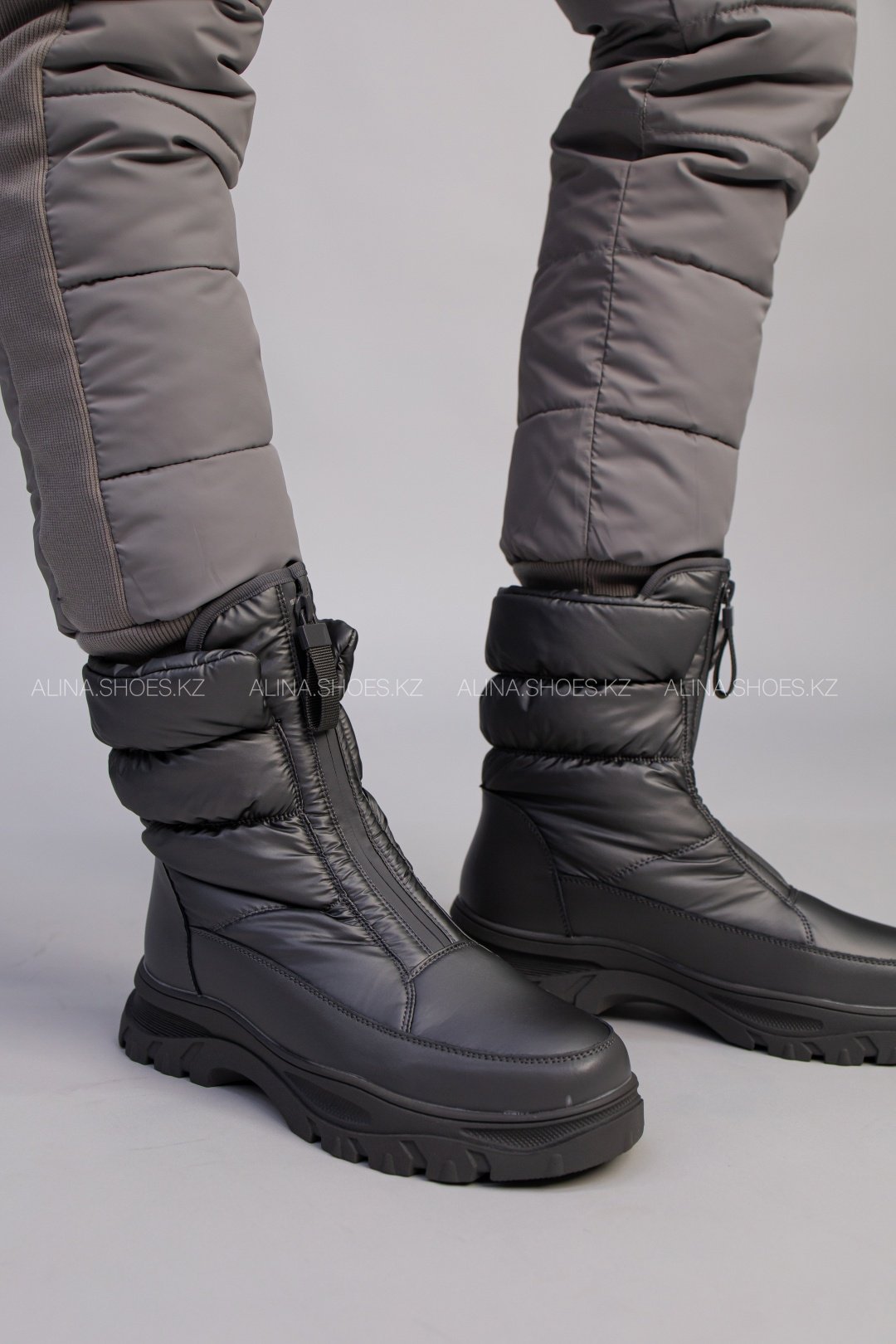 Дутики alinashoes серый купить,NaN