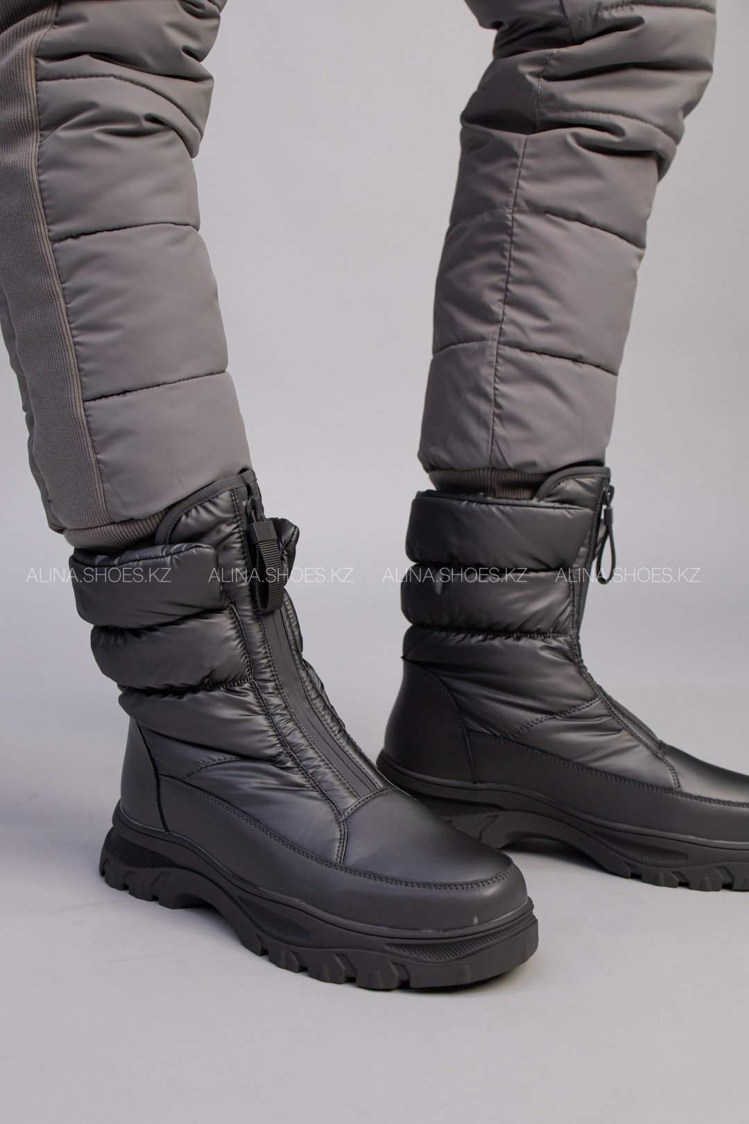 Дутики alinashoes серый купить,NaN