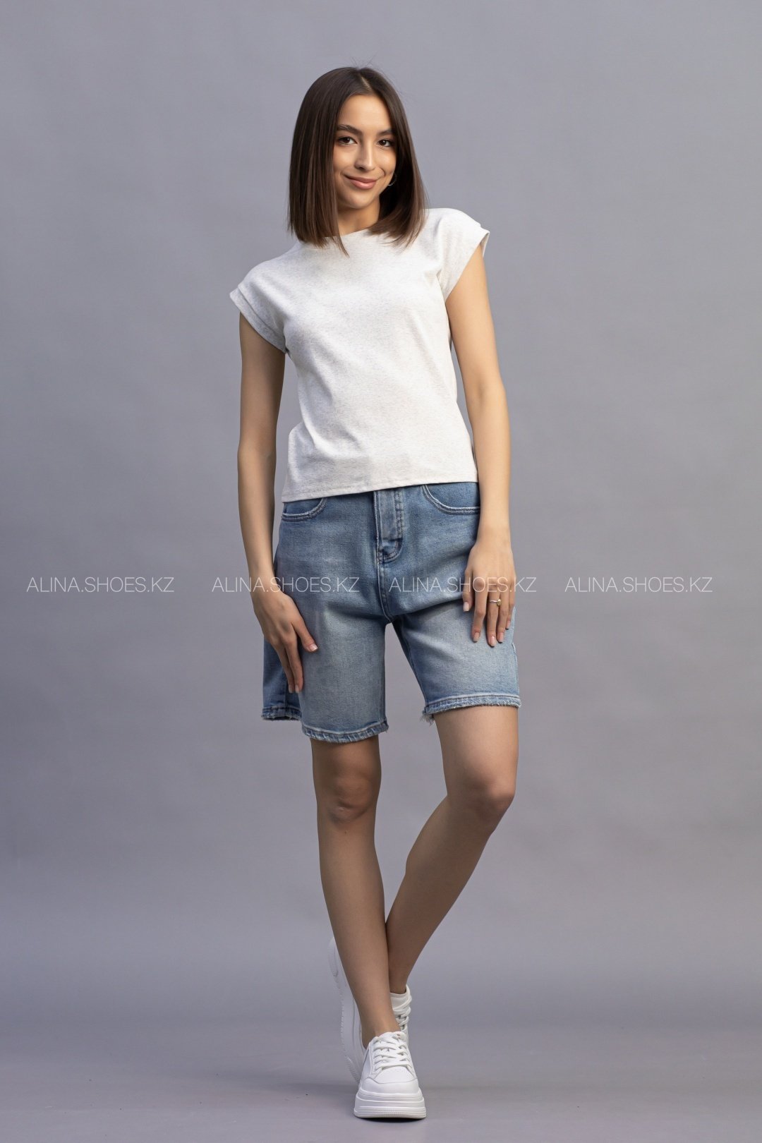 Футболка alinashoes без принта серая one size купить,NaN