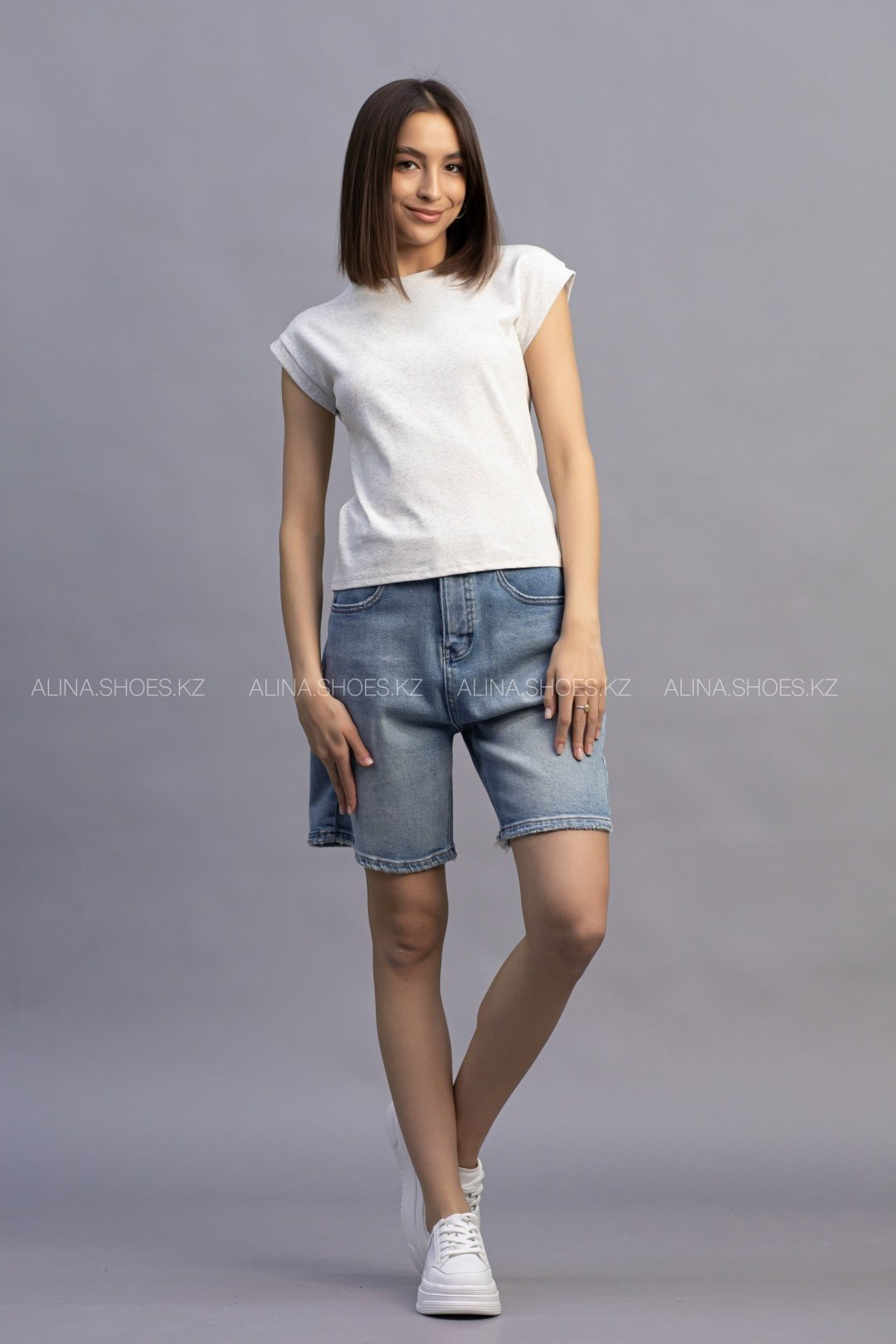 Футболка alinashoes без принта серая one size купить,NaN