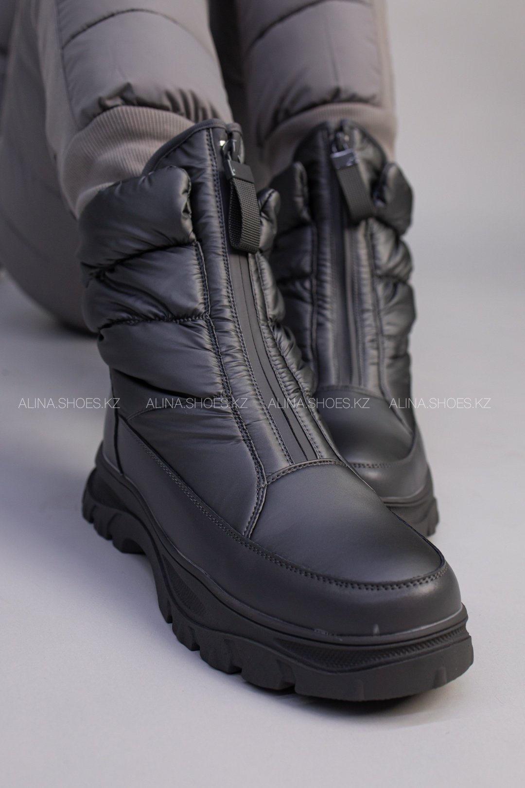 Дутики alinashoes серый купить,NaN