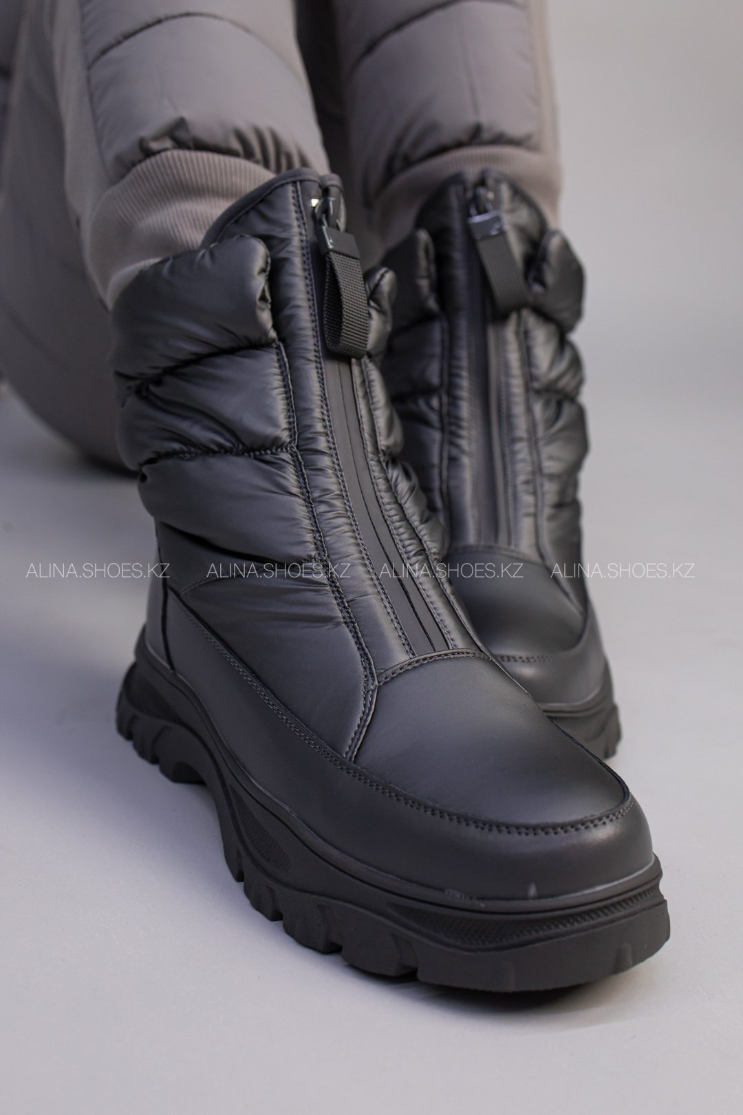 Дутики alinashoes серый купить,NaN