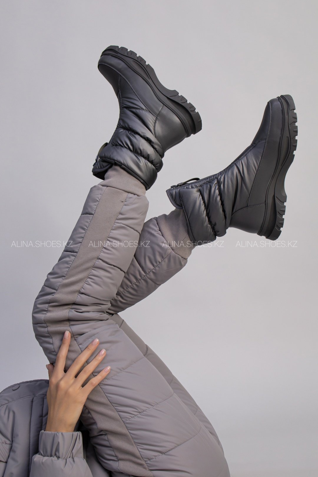 Дутики alinashoes серый купить,NaN