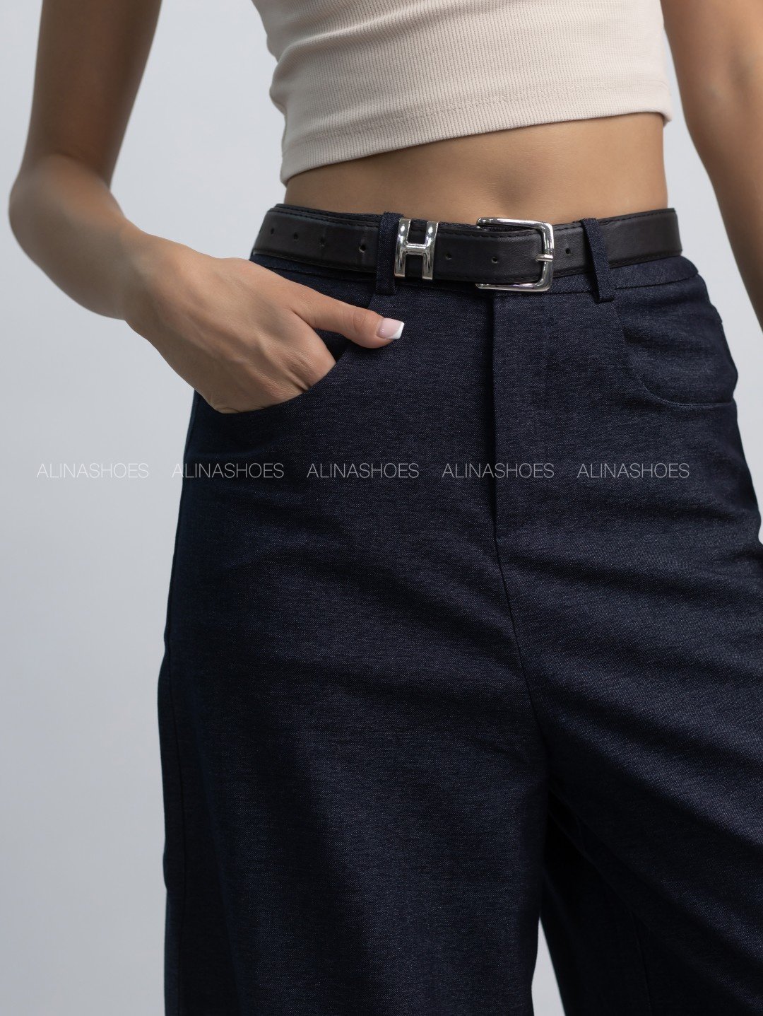 Повседневные брюки alinashoes синий купить,NaN