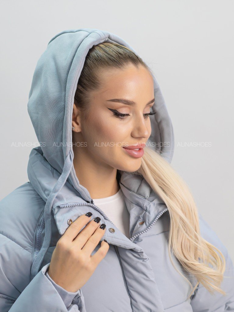 Зимняя куртка alinashoes голубой купить,NaN