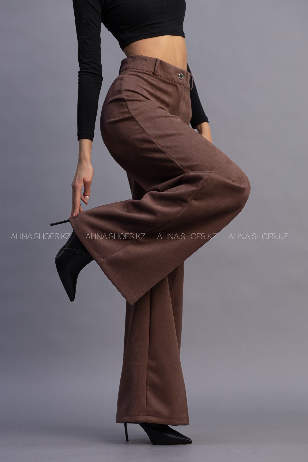 Повседневные брюки alinashoes коричневый купить,NaN