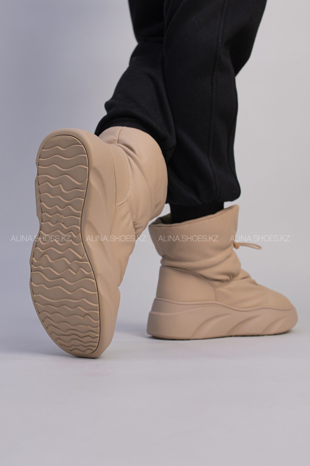 Дутики alinashoes коричневый купить,NaN