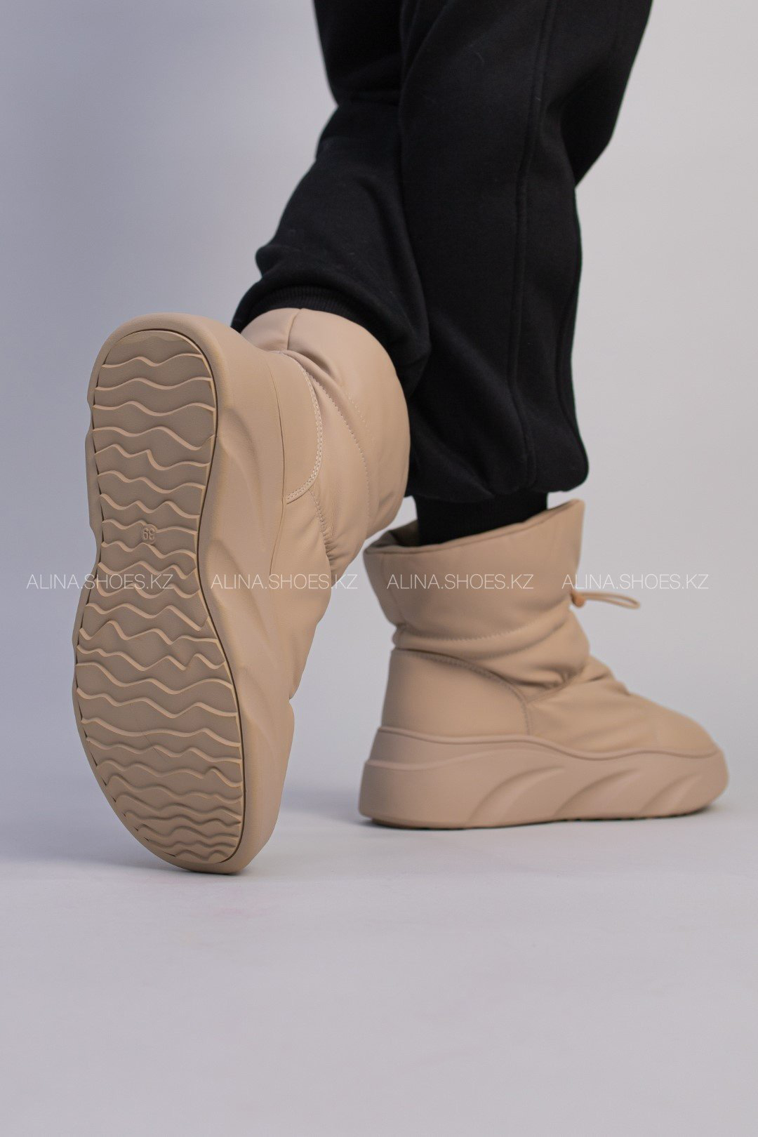Дутики alinashoes коричневый купить,NaN