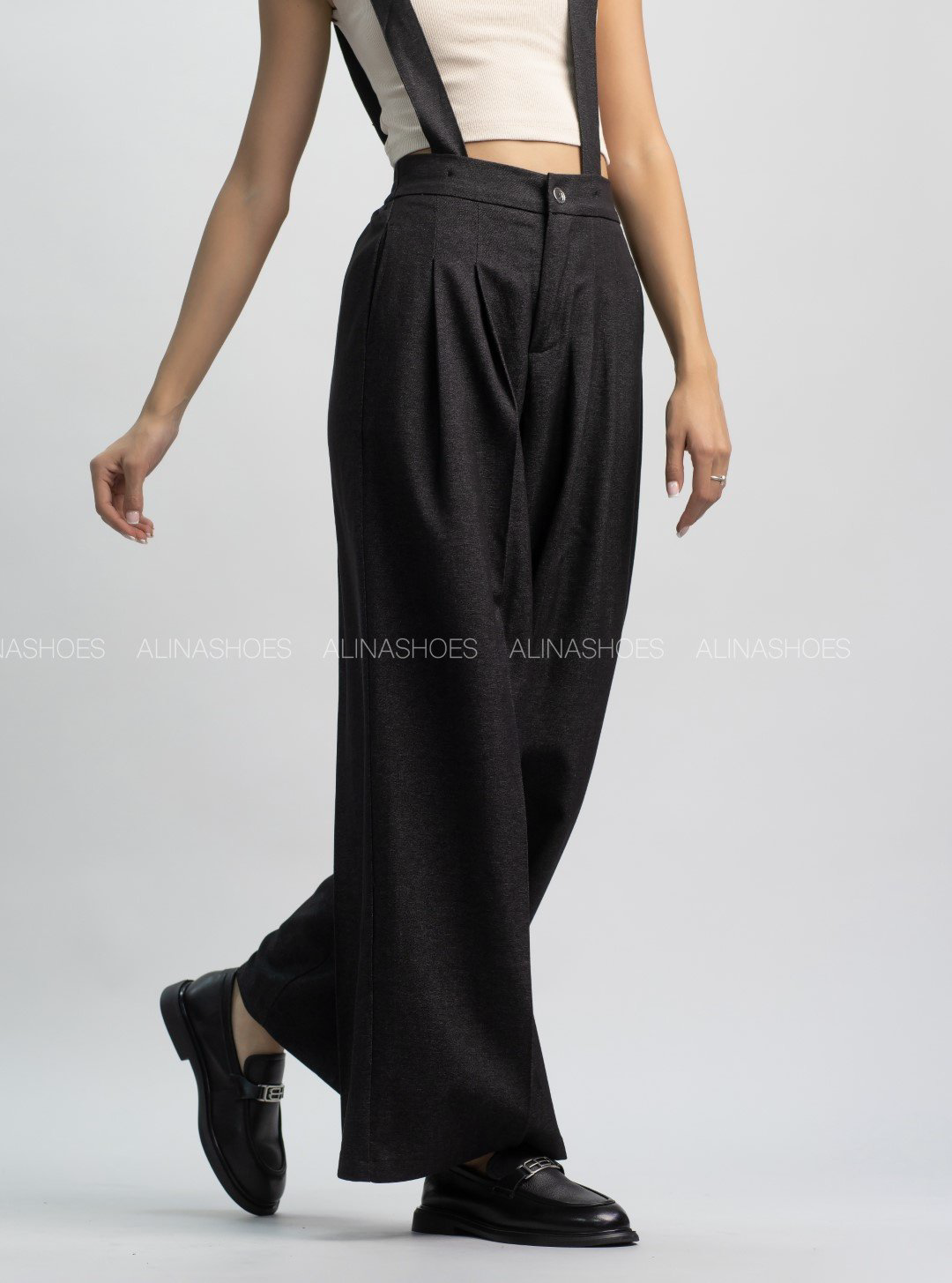 Повседневные брюки alinashoes серый купить,NaN