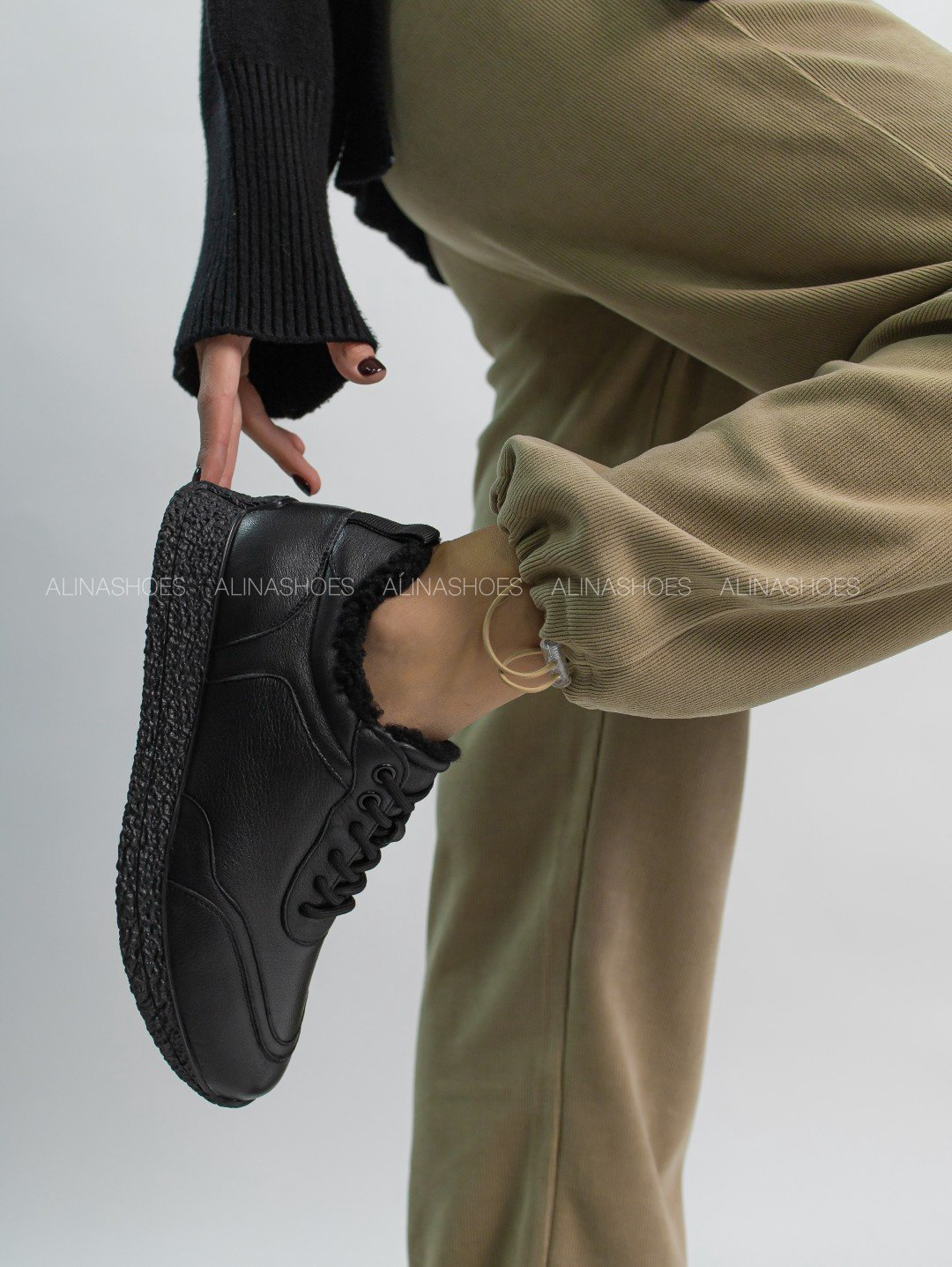 Кроссовки alinashoes черный купить,NaN