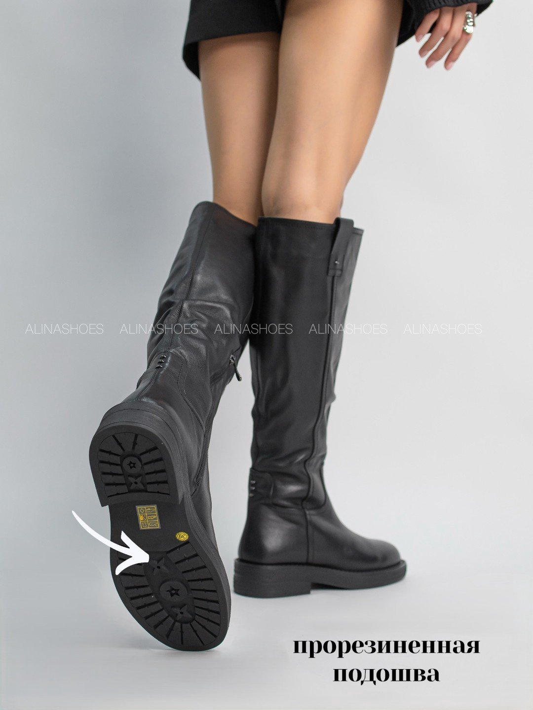 Сапоги alinashoes black 37 купить,NaN