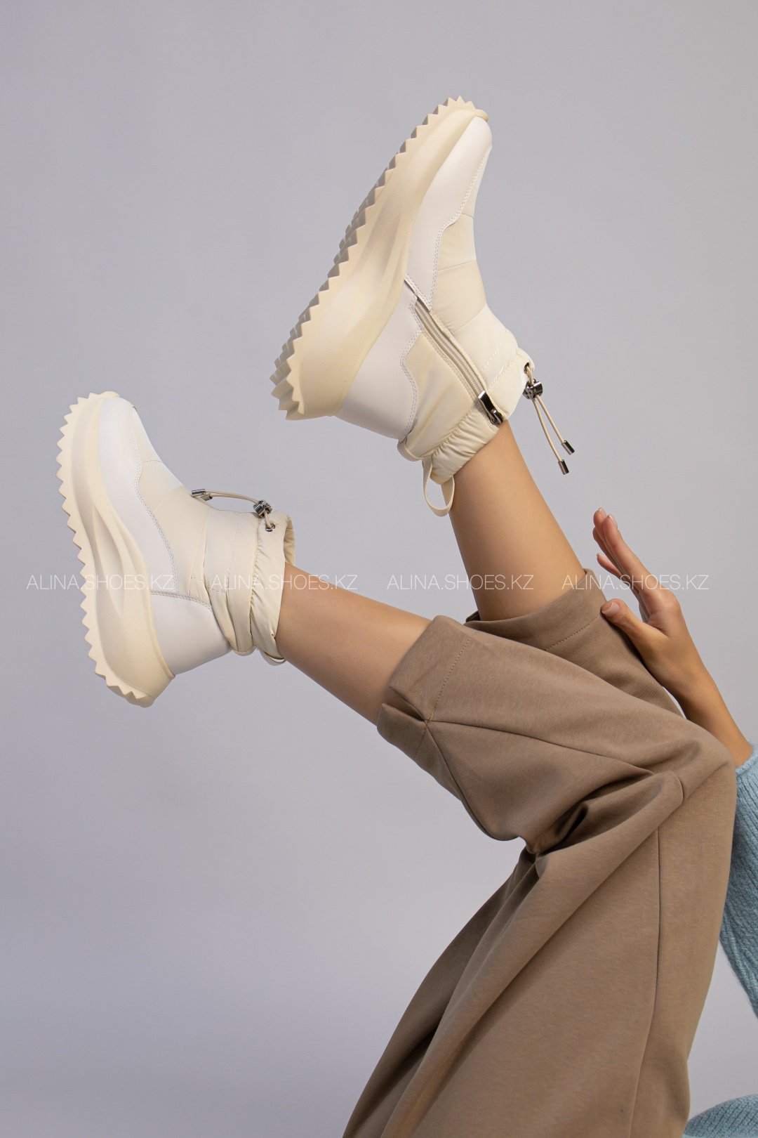 Дутики alinashoes бежевый купить,NaN