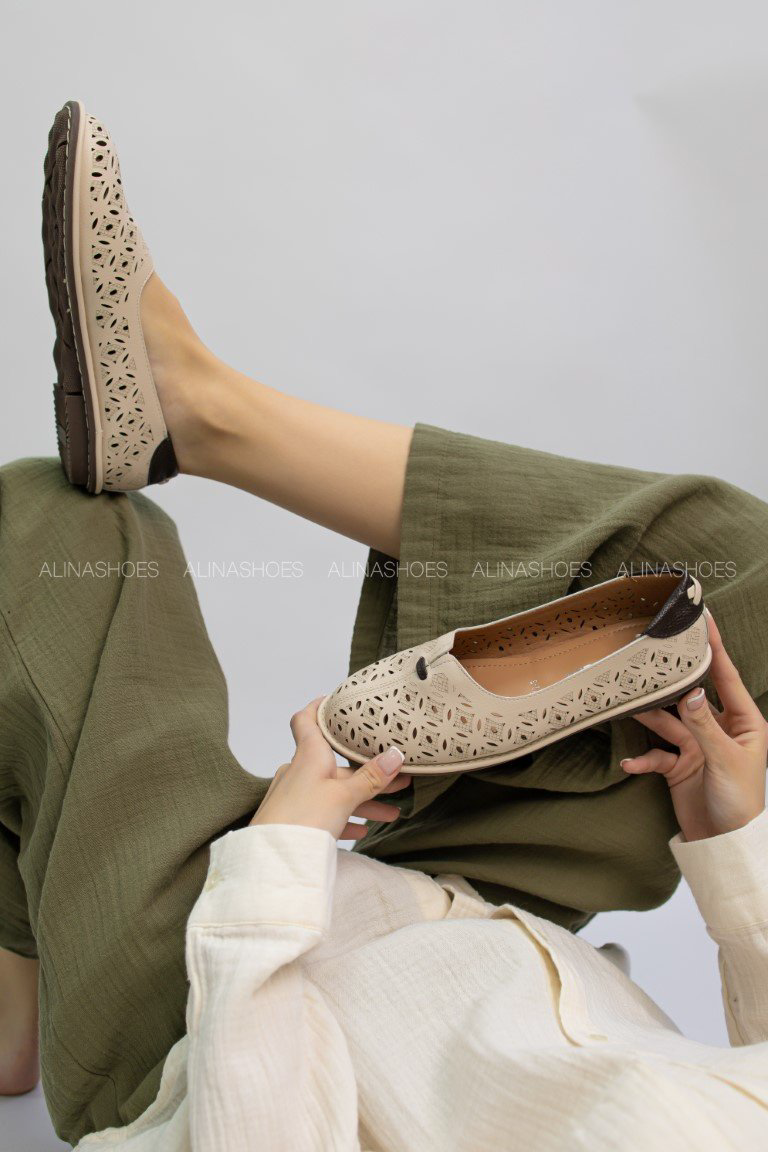 Балетки alinashoes beige 36 купить,NaN
