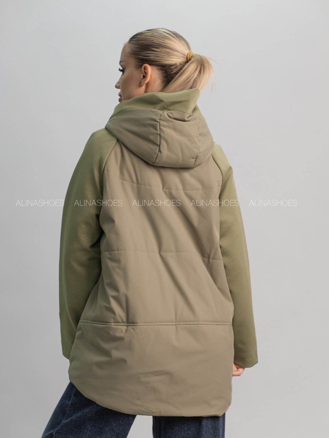 Зимняя куртка alinashoes хаки купить,NaN