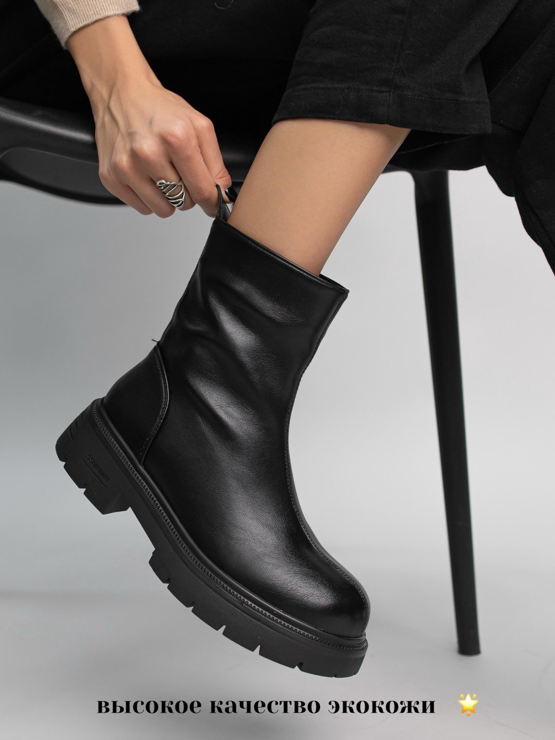Ботинки alinashoes black 36 купить,NaN