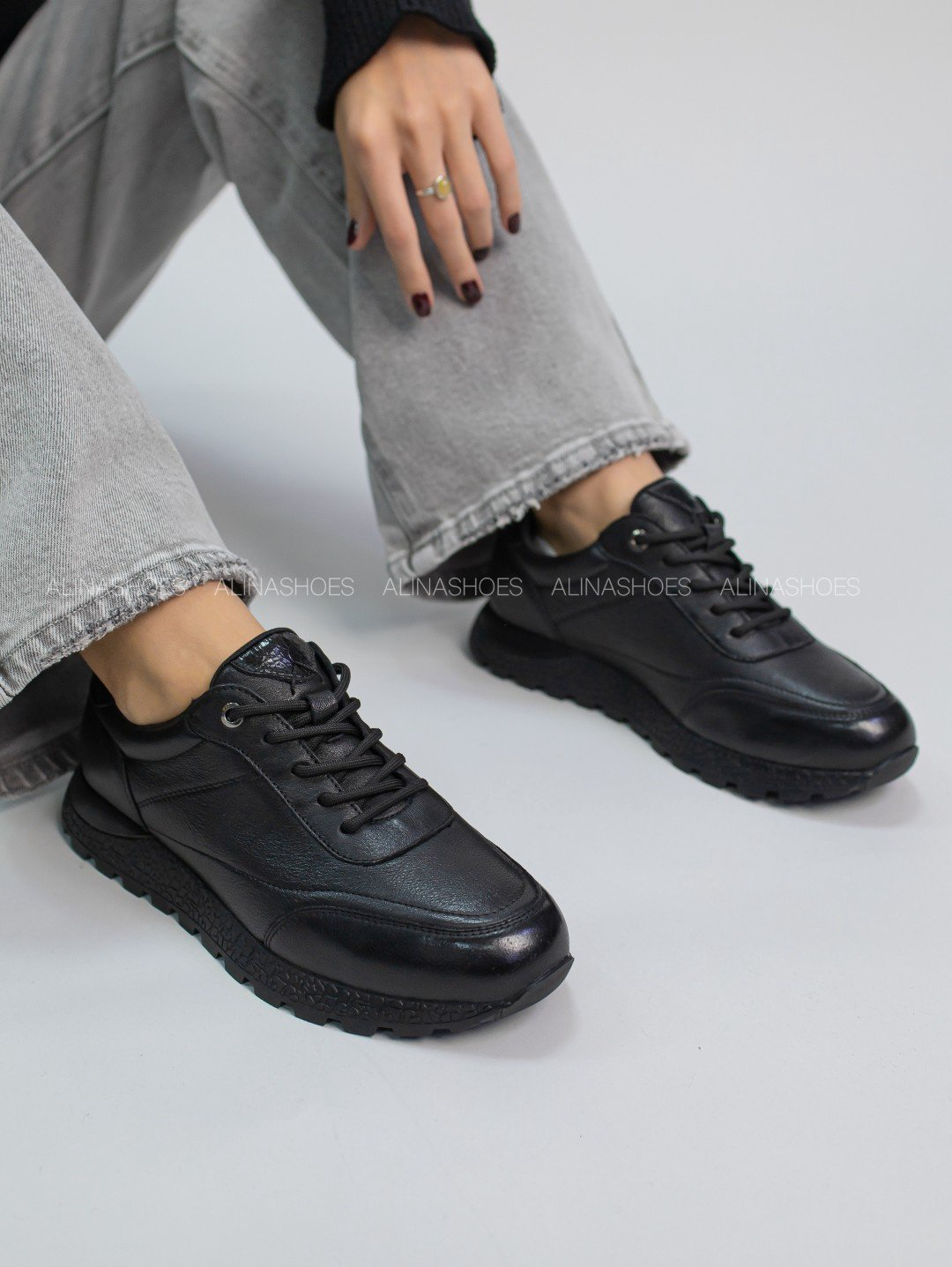 Кроссовки alinashoes черный купить,NaN
