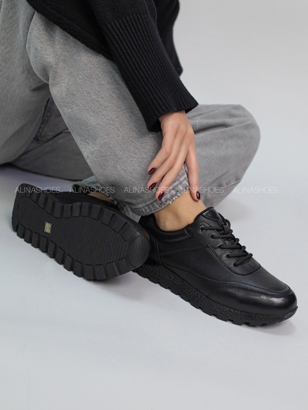 Кроссовки alinashoes черный купить,NaN