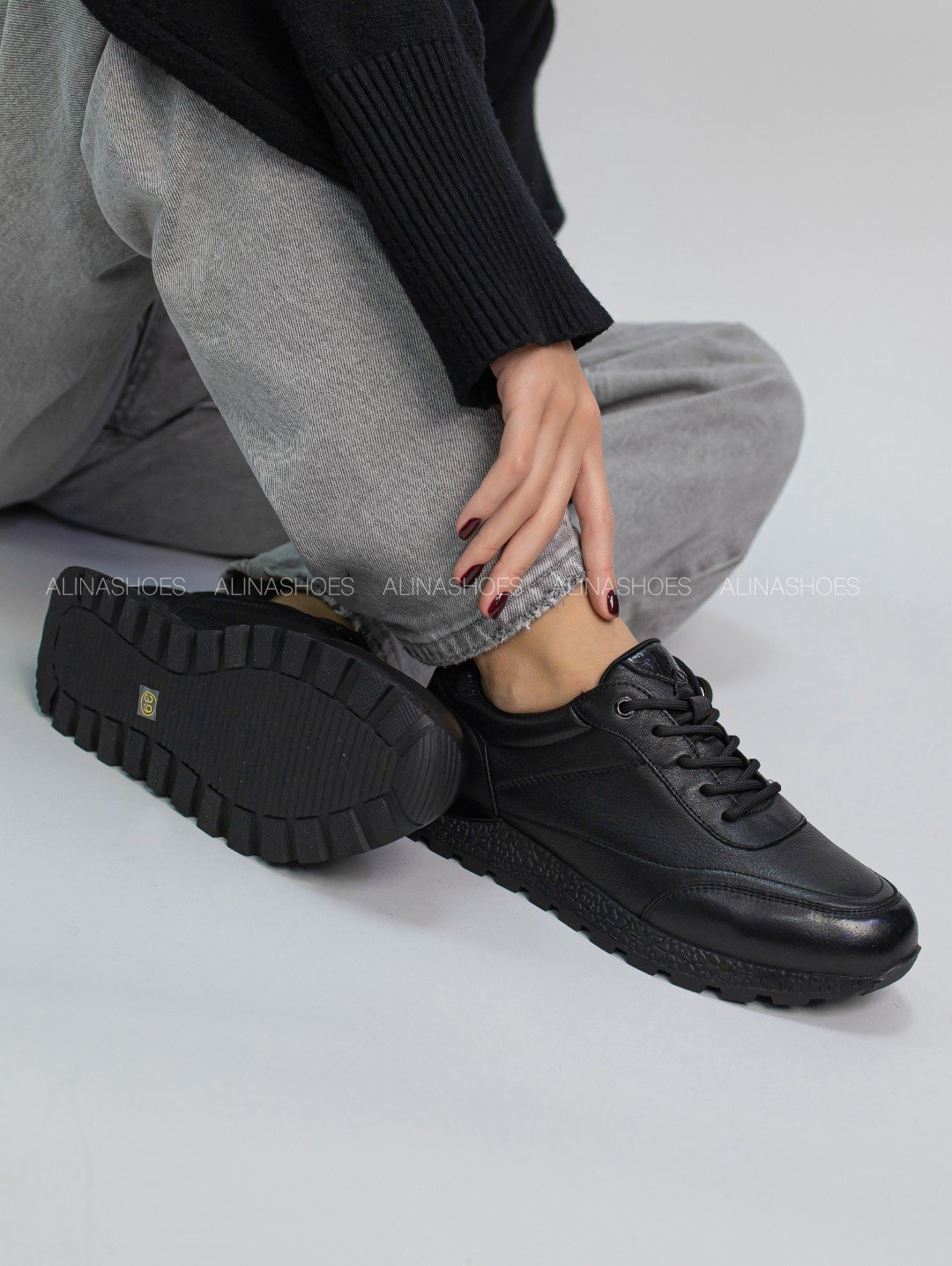 Кроссовки alinashoes черный купить,NaN