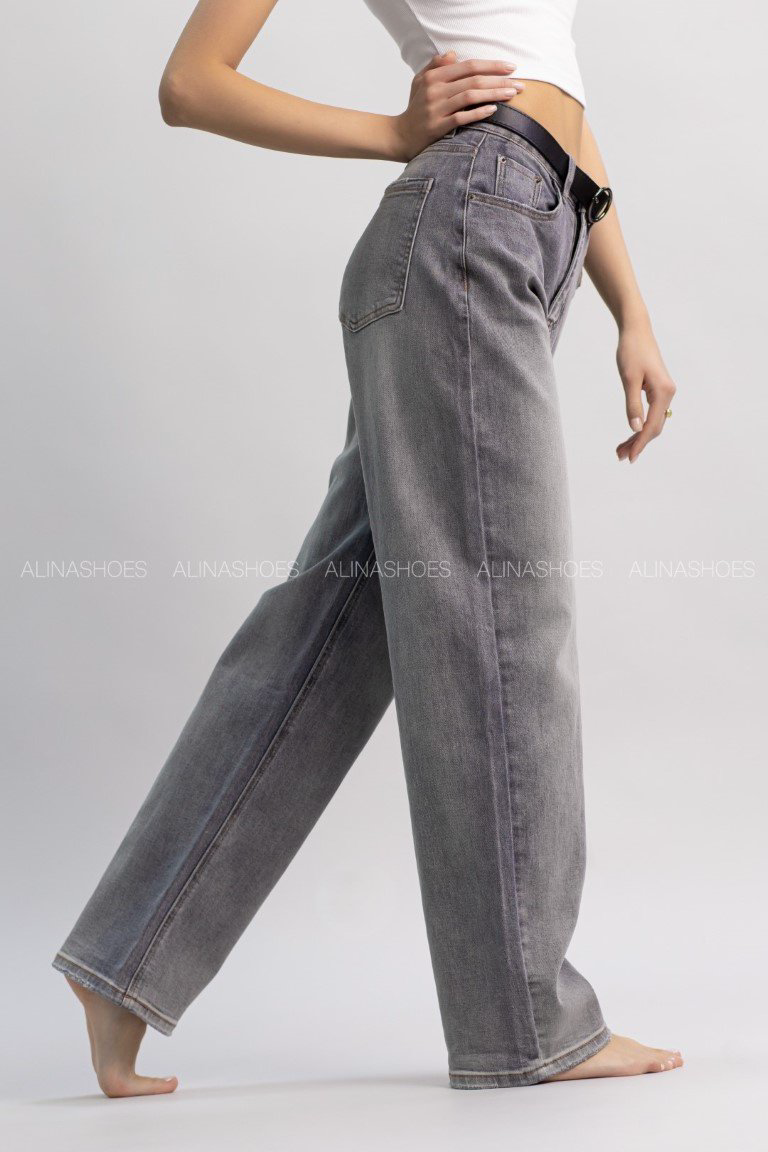 Джинсы прямые alinashoes серый купить,NaN