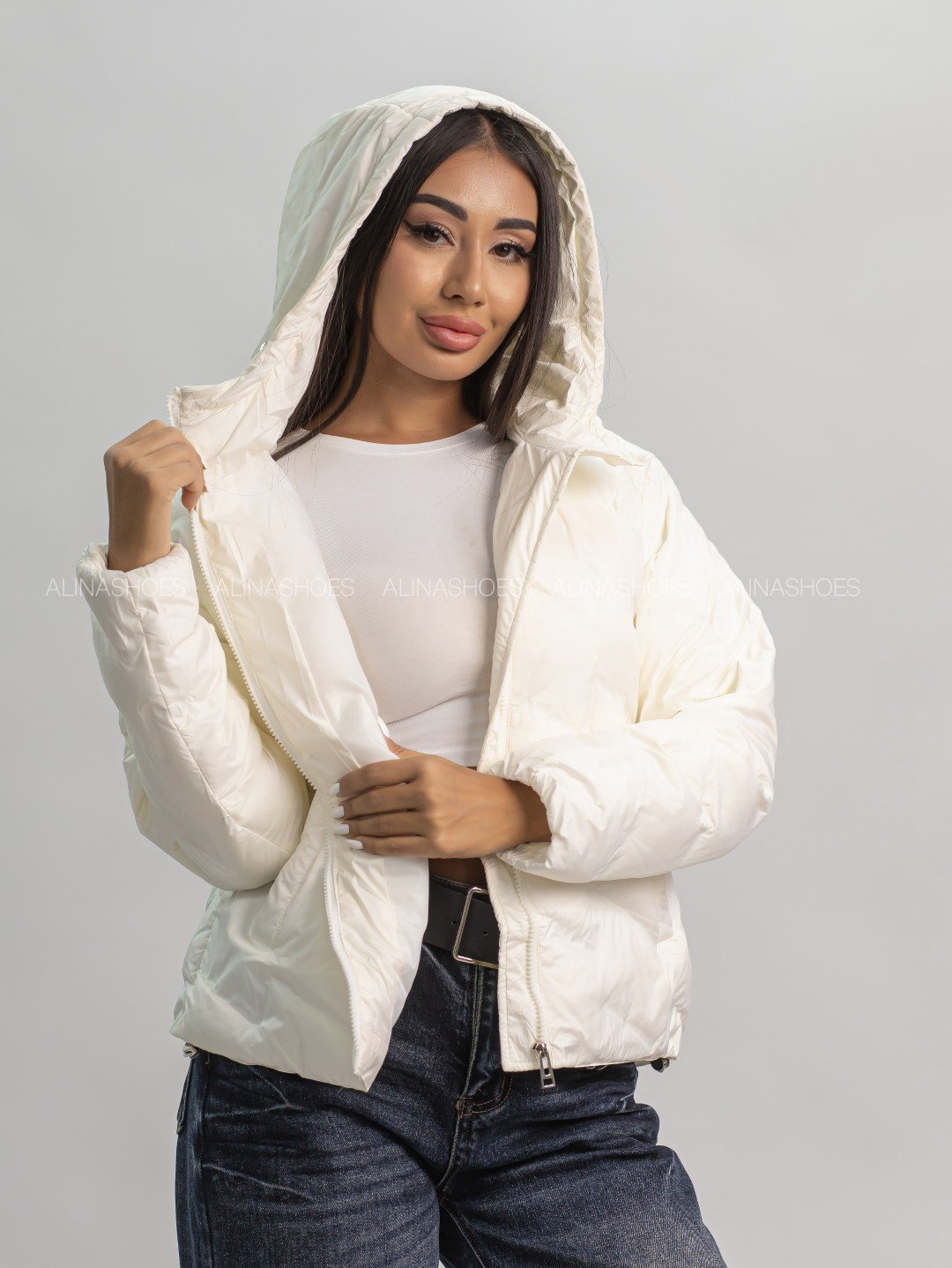 Демисезонная куртка alinashoes светло-бежевый купить,NaN