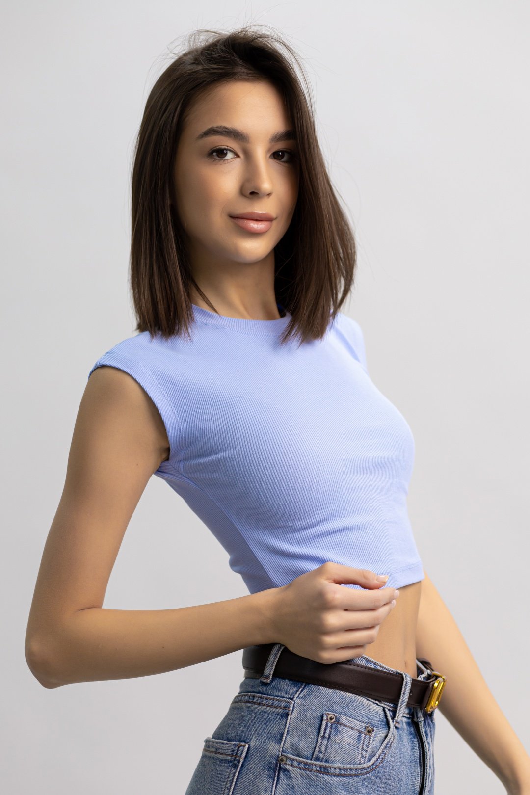 Топ alinashoes голубой M купить,NaN
