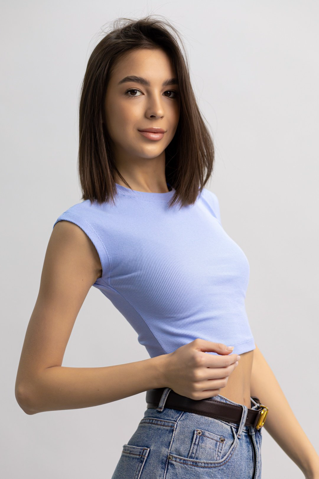 Топ alinashoes голубой M купить,NaN
