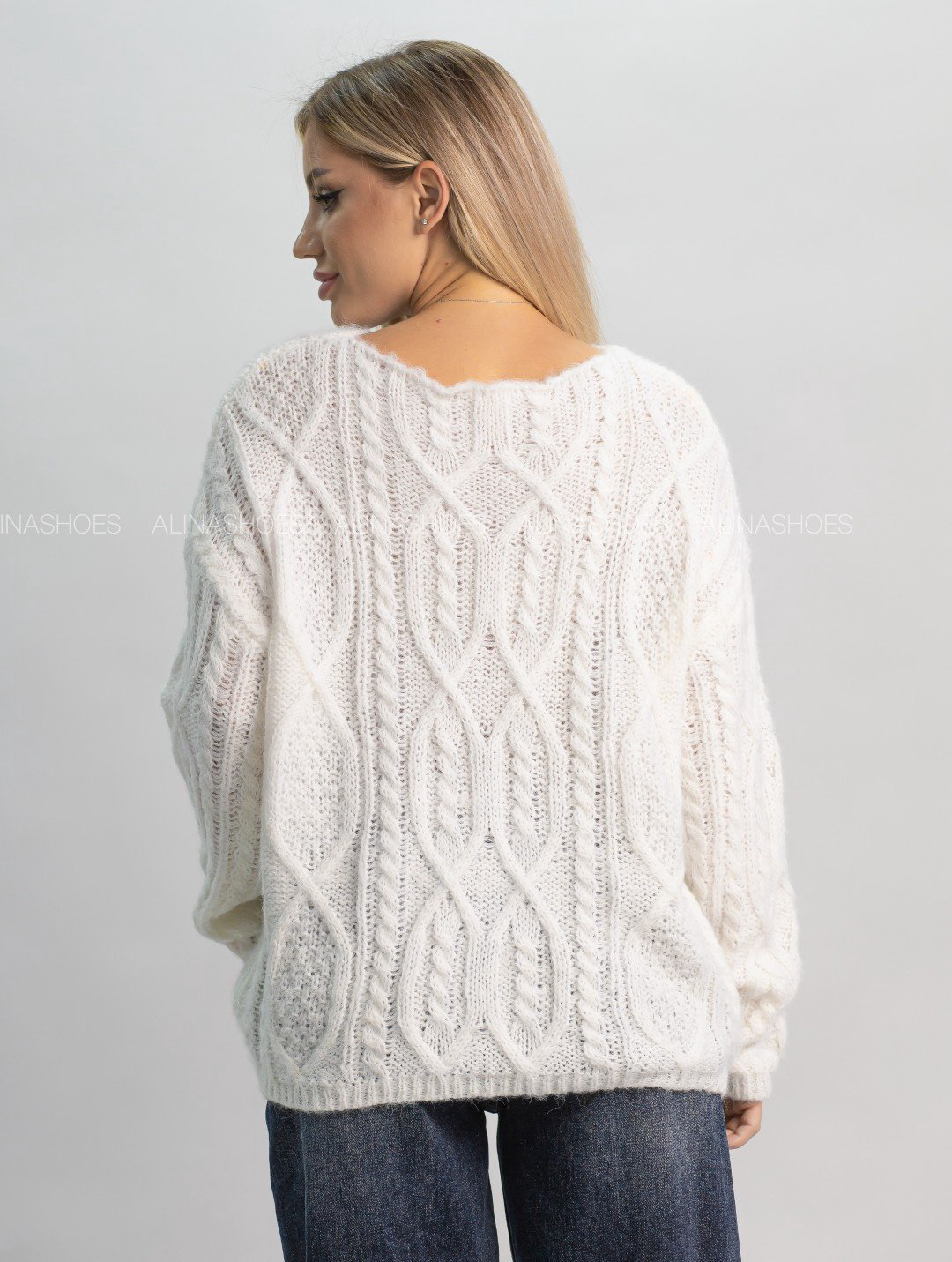 Джемпер alinashoes белый купить,NaN