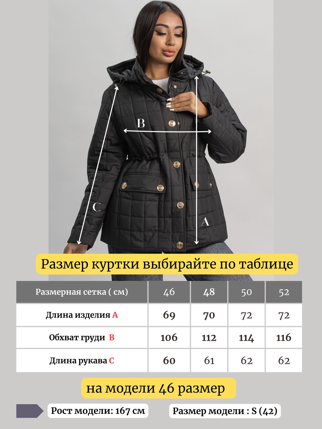 Демисезонная куртка alinashoes черный купить,NaN