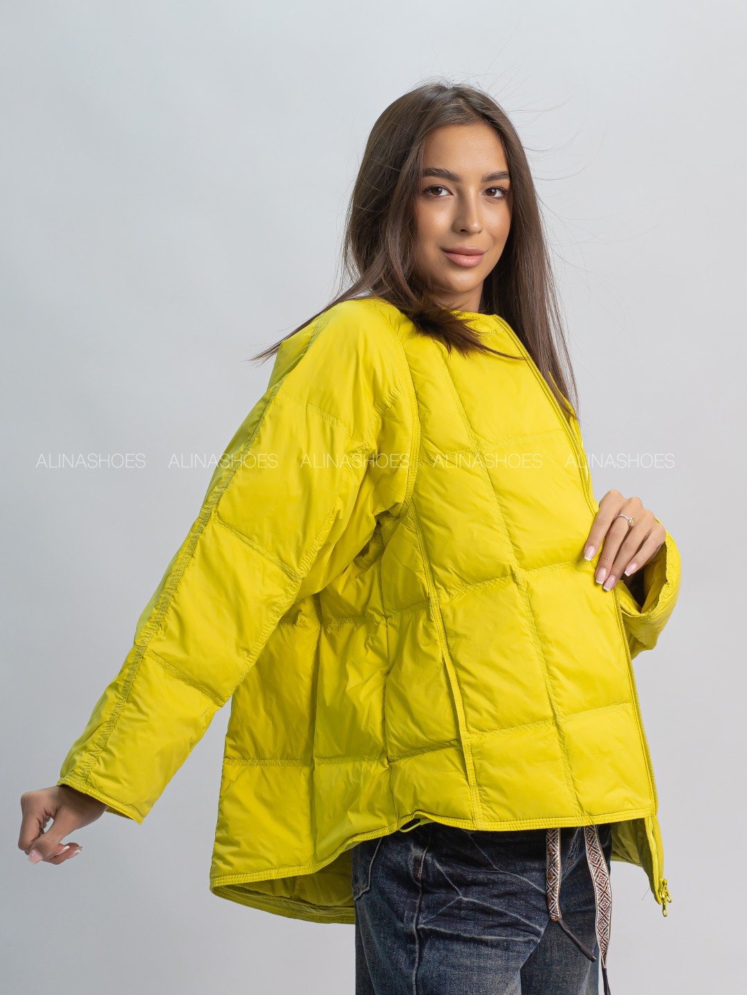 Демисезонная куртка alinashoes желтый купить,NaN