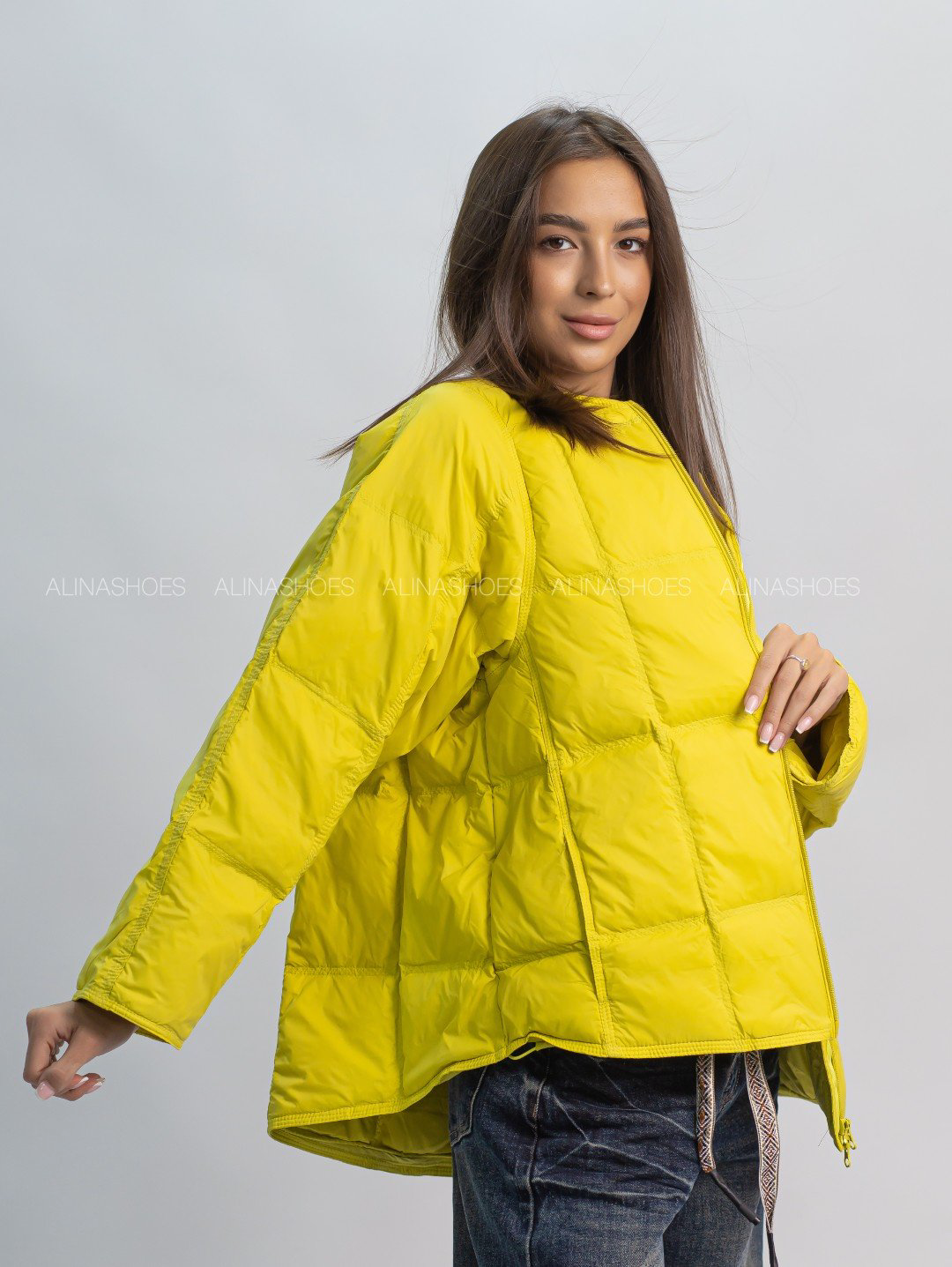 Демисезонная куртка alinashoes желтый купить,NaN